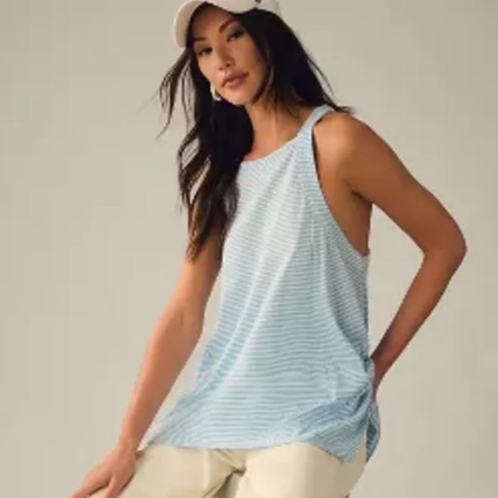 Anthropologie Pilcro Hankey-Hem Swing Tank Top